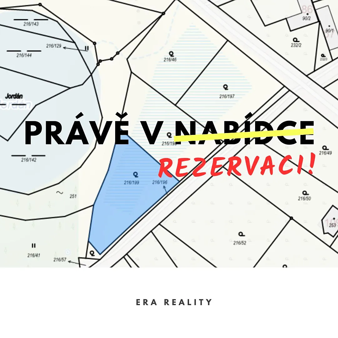 Prodej stavebního pozemku 1061 m²